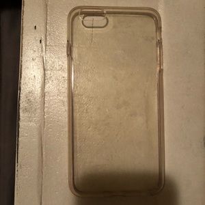Clear plastic iPhone 6+ phone case